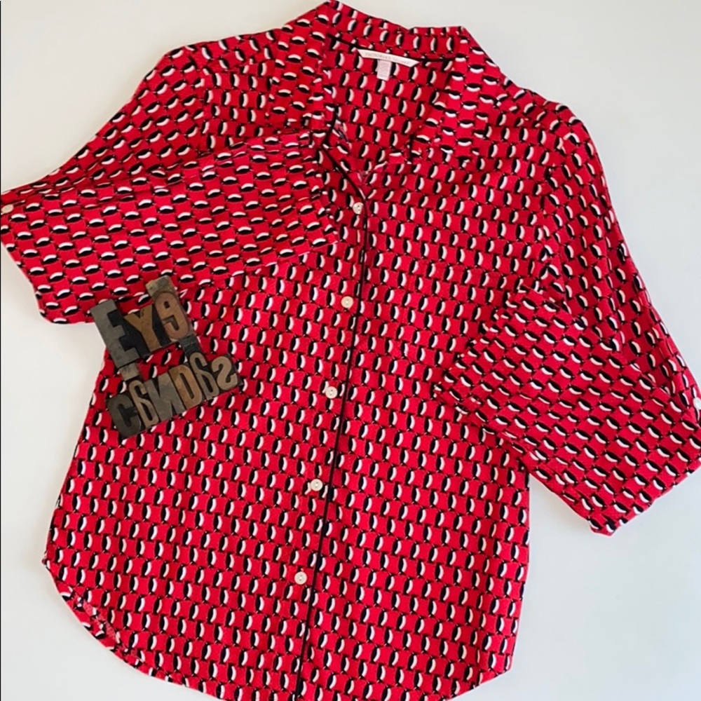 VICTORIA’S SECRET Flannel 🐧Penguin Print PJ Top ONLY